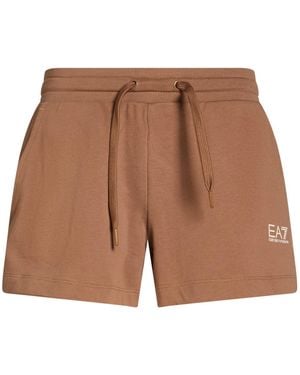 EA7 Light Shorts & Bermuda Shorts Cotton - Brown