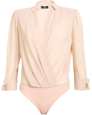 Elisabetta Franchi Bodysuit Polyester - White