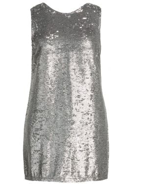 Pinko Mini Dress Viscose, Elastane - Gray