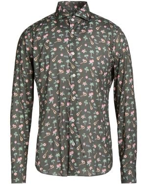 Fedeli Shirt Cotton, Elastane - Gray