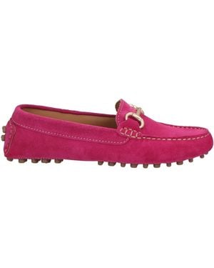 Baldinini Fuchsia Loafers Leather - Purple