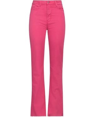 Shopart Fuchsia Pants Cotton, Elastane - Pink