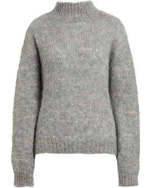 Hartford Turtleneck Mohair Wool, Wool, Polyamide, Cotton - Gray