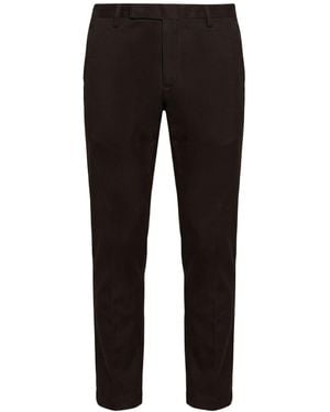 Entre Amis Dark Trousers Cotton, Elastane - Black