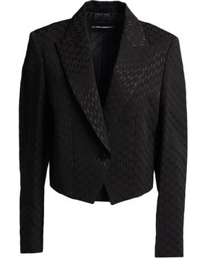 Karl Lagerfeld Blazer Acetate, Polyamide, Viscose - Black