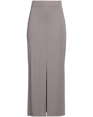 Kaos Taupe Maxi Skirt Viscose, Polyamide, Elastane - Gray