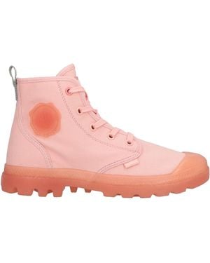 Palladium Ankle Boots Textile Fibers - Pink