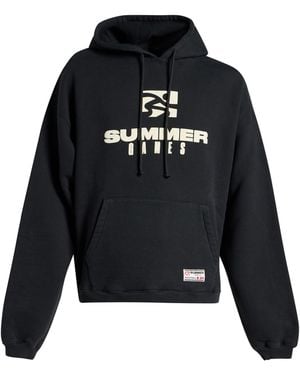 SUMMER GAMES Sweatshirt Recycled Cotton - Black