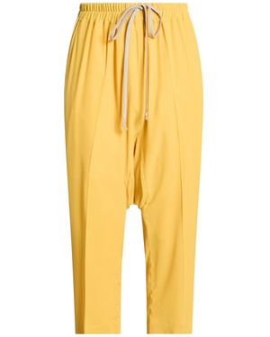 Rick Owens Pants Acetate, Silk - Yellow