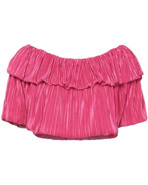 VANESSA SCOTT Fuchsia Top Polyester, Elastane - Pink