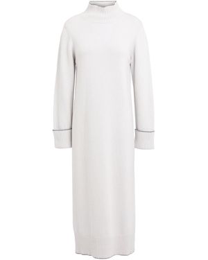 Eleventy Platinum Midi Dress Wool, Cashmere - White
