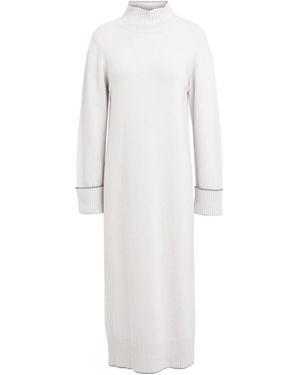 Eleventy Light Midi Dress Wool, Cashmere - White