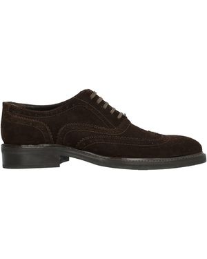 Gold Brothers Dark Lace-Up Shoes Soft Leather - Brown