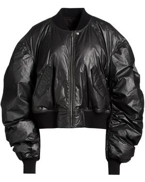 Rick Owens Jacket Cotton, Polyurethane - Black