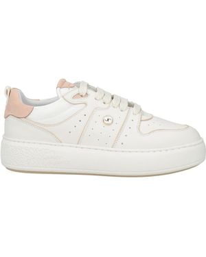 Janet & Janet Sneakers Leather, Textile Fibers - White