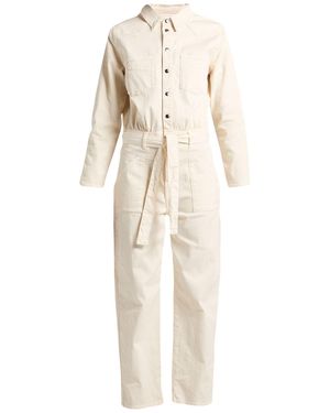 Ba&sh Jumpsuit Cotton, Elastane - Natural