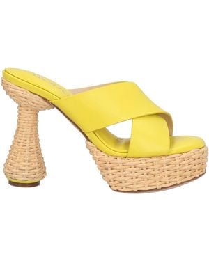 Rodo Sandals Leather - Yellow