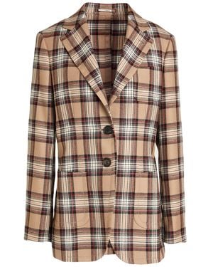 Lardini Camel Blazer Virgin Wool - Brown