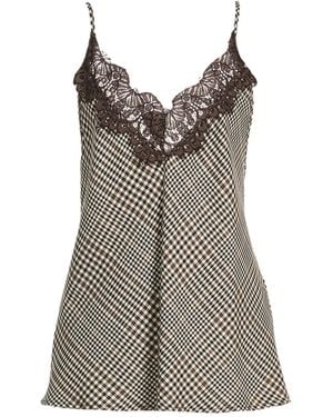 Kontatto Top Polyester, Viscose, Elastane - Brown