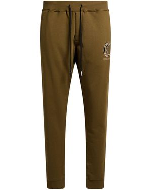 Just Cavalli Military Trousers Cotton, Elastane - Green