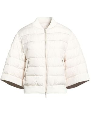 Peserico Puffer Polyester, Cotton - White