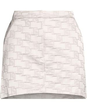 Elisabetta Franchi Mini Skirt Polyester, Polyamide, Elastane - Natural