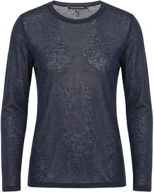 Caractere Midnight T-Shirt Viscose, Polyamide, Cashmere, Elastane - Blue