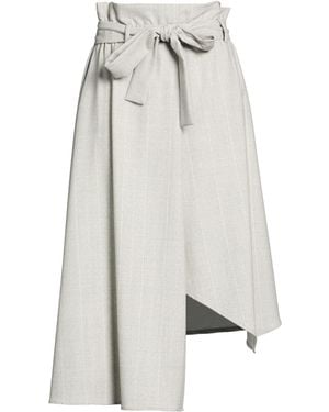 Eleventy Midi Skirt Wool, Elastane - Gray