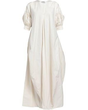 Jil Sander Maxi Dress Cotton - White