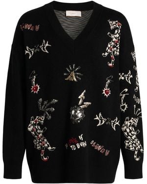 Akep Sweater Viscose, Polyamide, Wool, Cashmere - Black