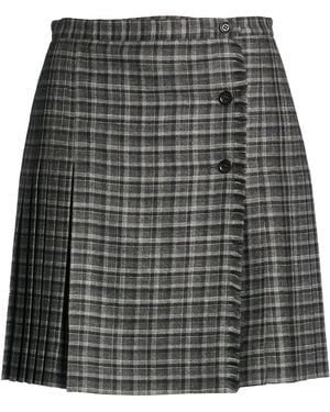 Aspesi Mini Skirt Virgin Wool - Gray