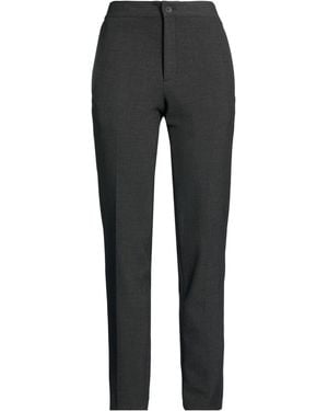 Sandro Charcoal Pants Polyester, Viscose, Elastane - Gray