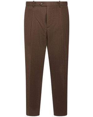 Circolo 1901 Chocolate Pants Virgin Wool, Elastane - Brown