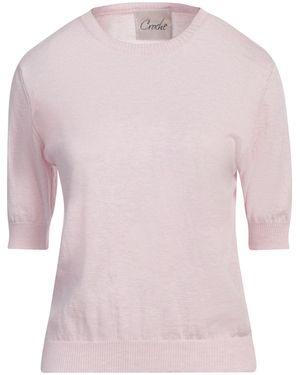 CROCHÈ Sweater Cotton, Cashmere - Pink
