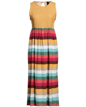 Nora Barth Camel Midi Dress Cotton, Viscose - White