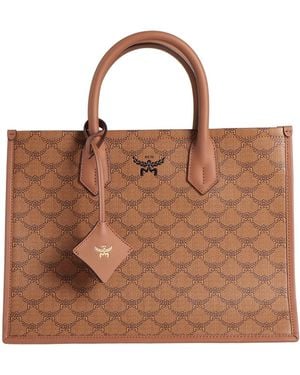 MCM Handbag Textile Fibres - Brown