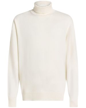 FILIPPO DE LAURENTIIS Turtleneck Merino Wool - White