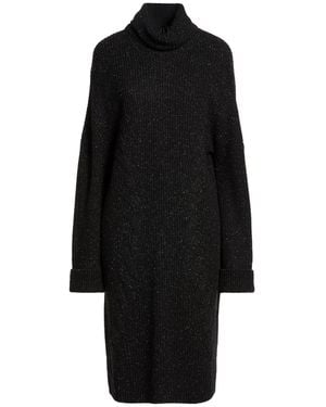 D.exterior Midi Dress Virgin Wool, Silk, Viscose, Polyamide, Cashmere - Black