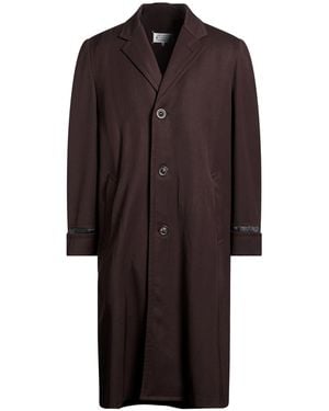 Maison Margiela Overcoat & Trench Coat Wool - Brown