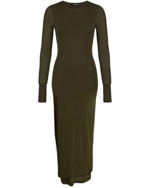 Wardrobe NYC Military Maxi Dress Viscose, Elastane - Green