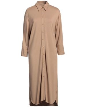 Nenette Midi Dress Viscose, Elastane - Natural