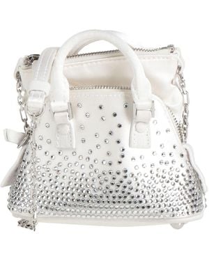 Maison Margiela Handbag Viscose, Silk, Ovine Leather, Crystal - White