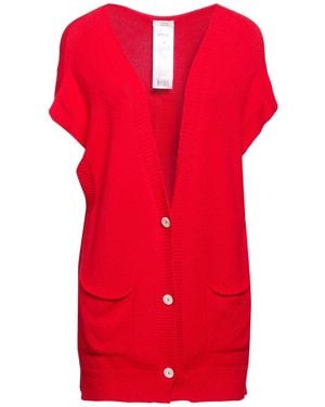 Oltre Cardigan Viscose, Polyester, Polyamide - Red