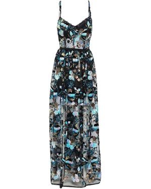 Nora Barth Maxi Dress Polyester - Blue