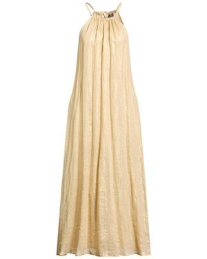 Peserico Maxi Dress Ramie - Natural