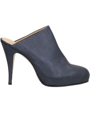 Vivienne Westwood By Guido Pasquali Midnight Mules & Clogs Leather - Blue