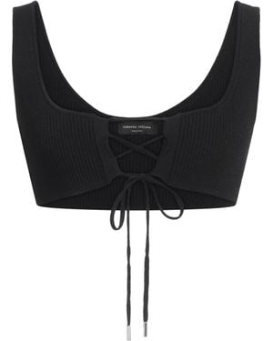 Roberto Collina Top Viscose, Polyester - Black