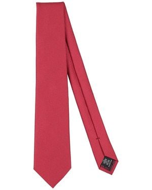 Emporio Armani Ties & Bow Ties Polyester, Silk, Metallic Fibre, Polyamide - Red