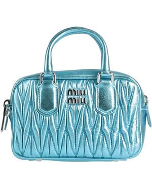 Miu Miu Azure Handbag Leather - Blue