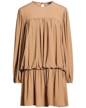 Semicouture Mini Dress - Natural